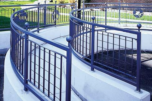 Alcione Fence Panel & Handrail Infill System Light and airy, Orsogril s Alcione design provides for a modular perimeter fence that blends into the background while providing a permanent barrier.
