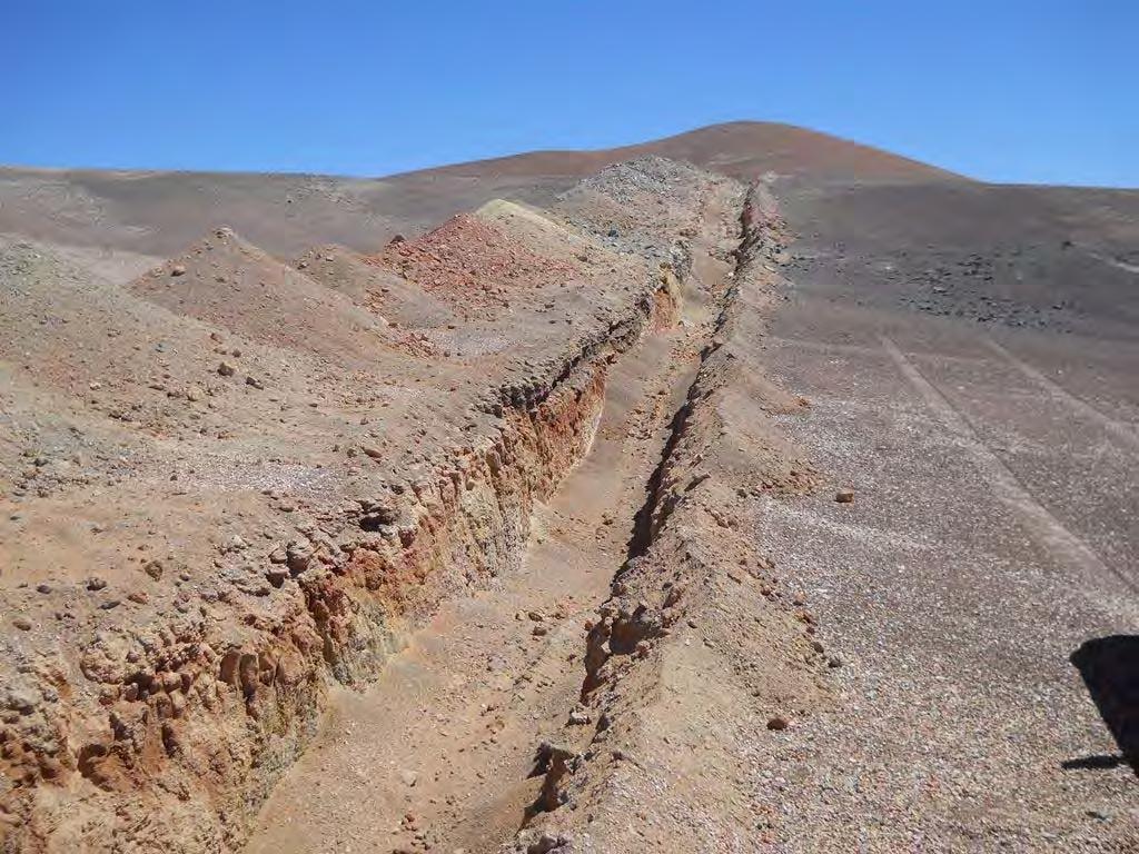 16 Other Relevant Data and Information Geological and geochemical Information from the recent 2014 exploration activities by Kinross which have included trenching in the Pampa Sur area as observed