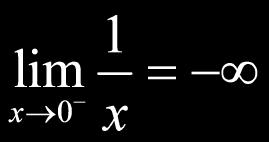 Infinite Limits Slide 108 / 233 The figure to the right represents the function 1 y =. x Can we compute the limit?: 1 lim =?