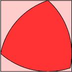 Figure 5: Reuleaux Triangle has constant width.. Figure 6: p(θ) is the distance from the origin to the tangent line in the θ direction.