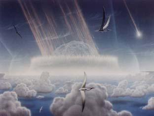 The Cretaceous-Tertiary (K-T) impact and extinction of the dinosaurs (plus a lot of other species) EXTINCTION OF THE DINOSAURS Chicxulub crater ~ 180