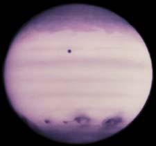 Comet Shoemaker-Levy Breakup and Impact into Jupiter July 1994 HST image just before last impacts showing impact scars