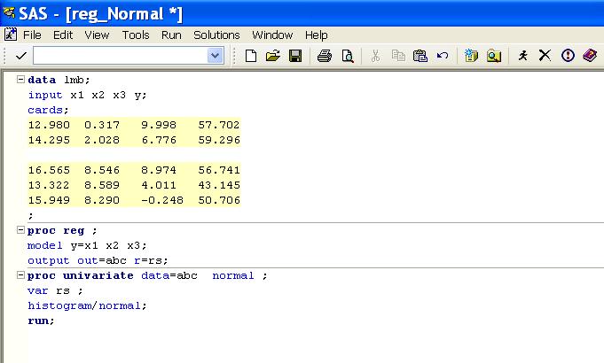 How to prepare the data file and syntax for performing normality