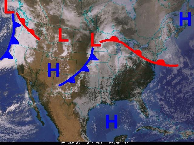 17-10-27 Definition of a Front Definition: FTGU: Transition zone between two air masses What s happening at a front?
