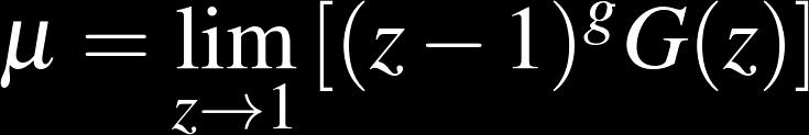 Transfer function of a LTI system (III) 33 We call type g of a transfer function the number of poles/zeros in z = 1.