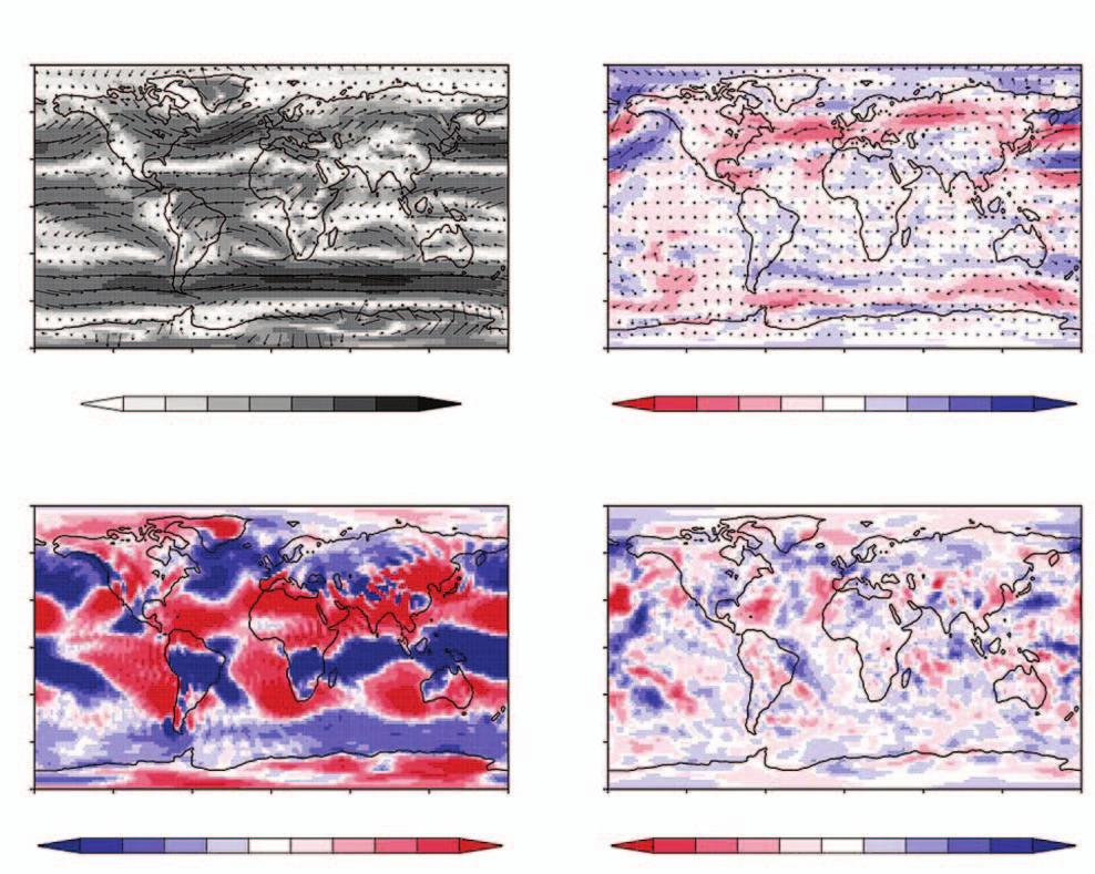 206 D. Rechid et al. and between 100 E and 150 W (Fig. 6b). Here, precipitation is increased up to þ40 mm=month with higher cloud cover up to þ5% (not shown).