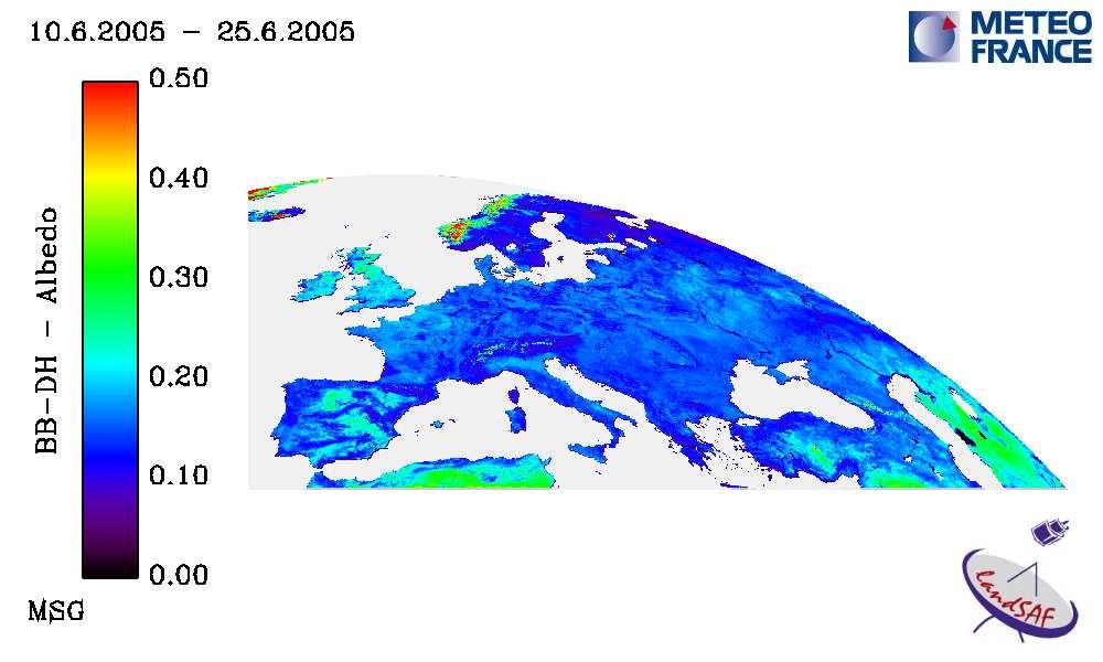 21 COMPARISON WITH MODIS ALBEDO (1/2) [0.4µm,0.