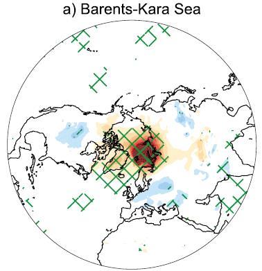 Open questions on the effects of sea ice decline in the Barents and Kara seas (Steve Vavrus): Screen (2017) Is teleconnection from B-K seas to East Asia caused
