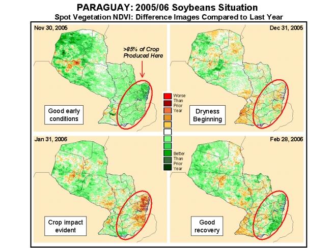 United States Department of Agriculture Foreign Agricultural Service Circular Series WAP 04-06 World Agricultural Production Paraguay Soybean Output Reduced Due to Excessive Heat And Dryness in