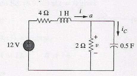EEE5: CI RCUI T THEORY From he figure, v ( ) V i( ) A >, he wich i cloed, he equivalen circui i in Figure 7.