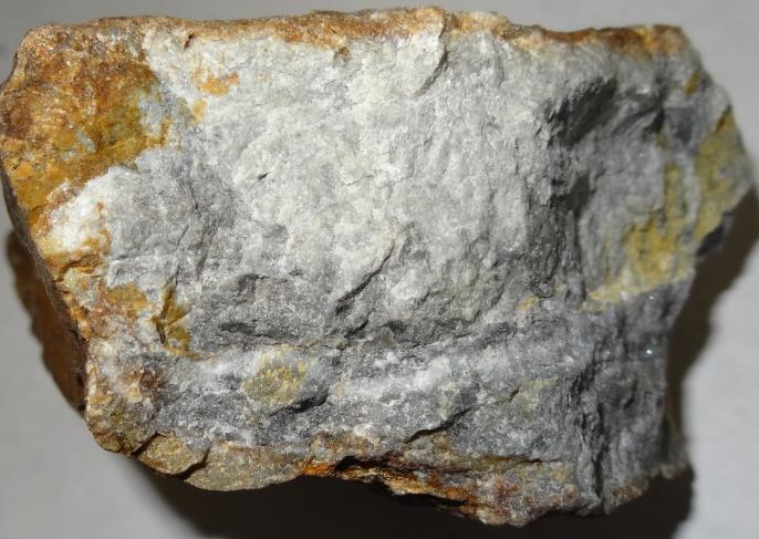 rock containing disseminated pyrite and quartz veinlets.
