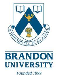 Department of Chemistry Brandon University Department of Chemistry Phone (204) 727-9677 Faculty of Science Fax (204) 728-7346 www.brandonu.