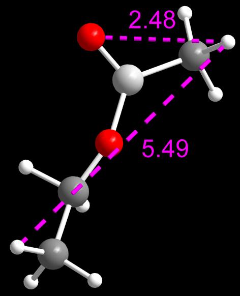 Dashes represent the longest length and width of dichloromethane (purple). Size parameter: Cl Cl distance (Å), 2.76; H H distance (Å), 1.58. The longest length of dichloromethane (Å): 2.