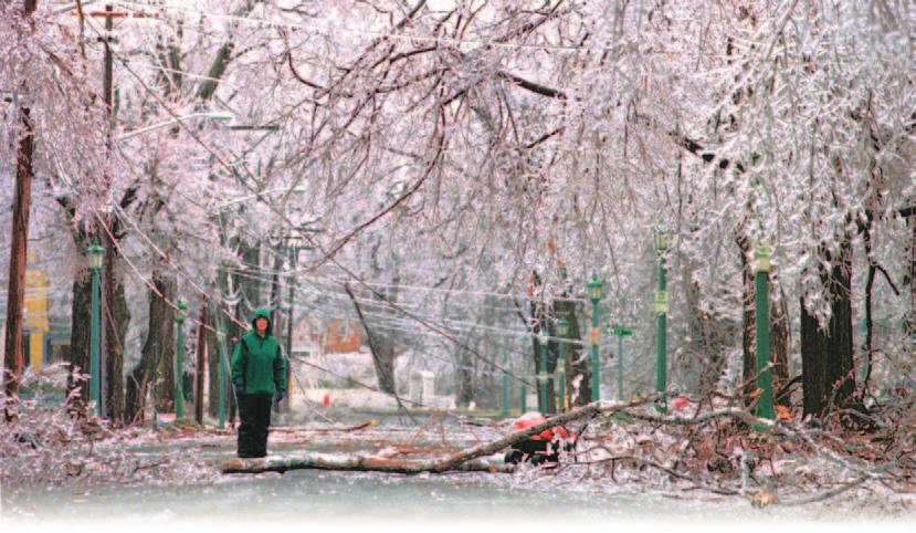 ! SAFETY TIPS WINTER STORMS Ice Storms When rain falls onto freezing-cold ground, conditions can become dangerous. The cold rain freezes as it touches the ground and other surfaces.