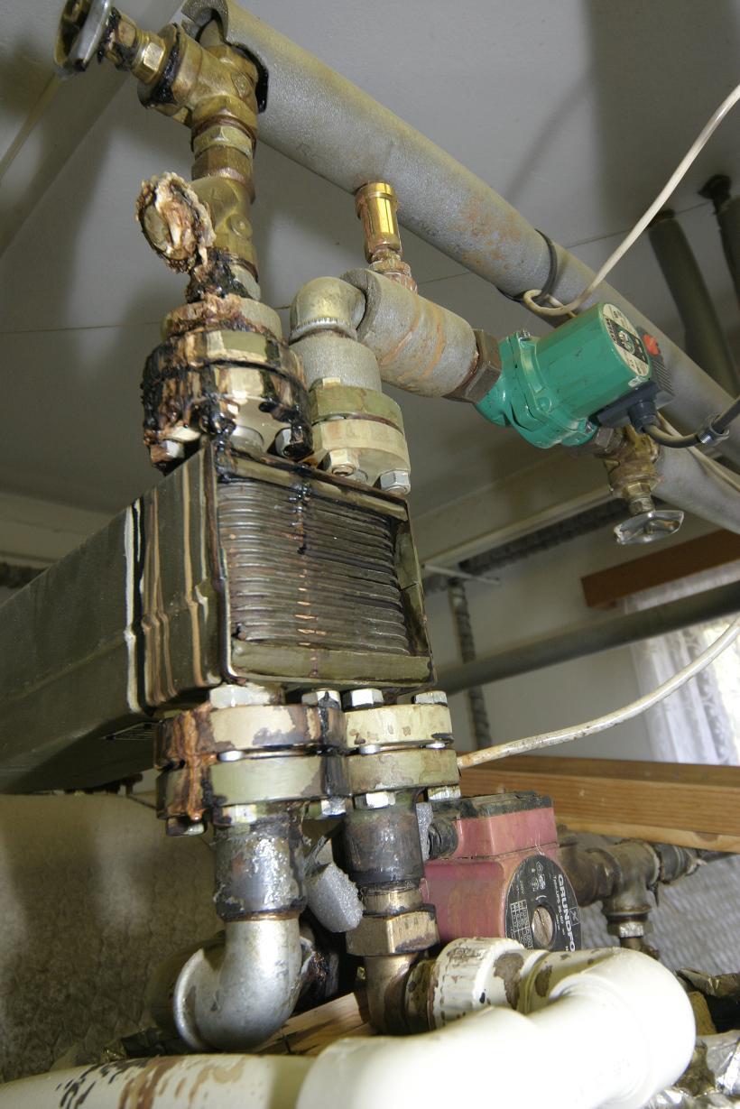 Operation 54/54 HX fouling change of pressure loss reduction of heat transfer,