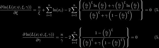 There is no known closed-form analytical solution for Equations 5.4, 5.5 and 5.