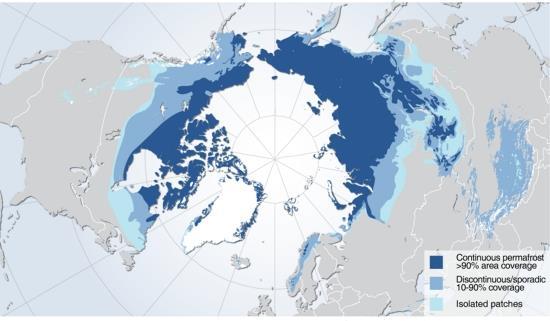 UNEP/GRID (2007) Since 1900 the extent of permafrost has decreased by 15% during the