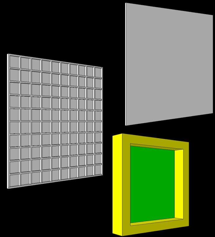 Proposed Mass-Neutral Material Homogenized mat. Cellular panel nl Frame (Mat.