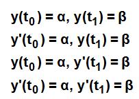 With BVPs we will have a differential equation and we will specify the function and/or derivatives at different points, which we ll call boundary values.