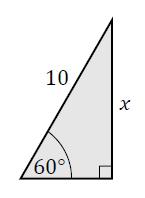 (i) Use trigonometry to find the size of the angle Y. Give your answer correct to one decimal place. (ii) Find the value of x.