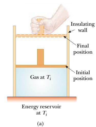 Isothermal vs Free Expansion An adiabatic process is one during which no energy enters or leaves the system by heat.