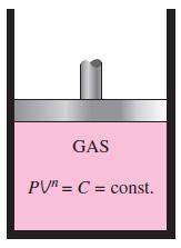 Moving Boundary Work Constant Pressure PV = mrt = Constant
