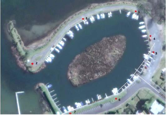 June 2015 (Figure 8). Figure 5. An aerial TIR and resistivity survey indicates a thermal anomaly at the entrance to the Motuoapa marina area shown in the circle on bottom right image (Lovett et al.