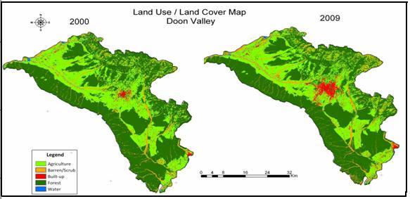 was used in the current study. Premised on the objective of this study, Land Use/Cover over the study area has been analyzed for the time periods of 2000 2009.