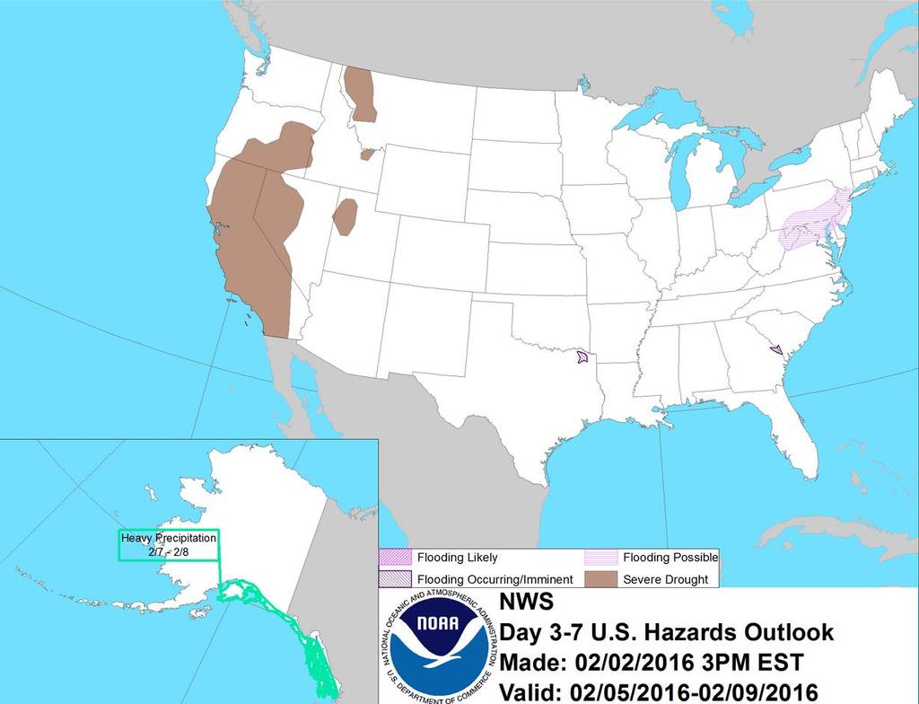 Hazard Outlook February 5 9 http://www.cpc.ncep.