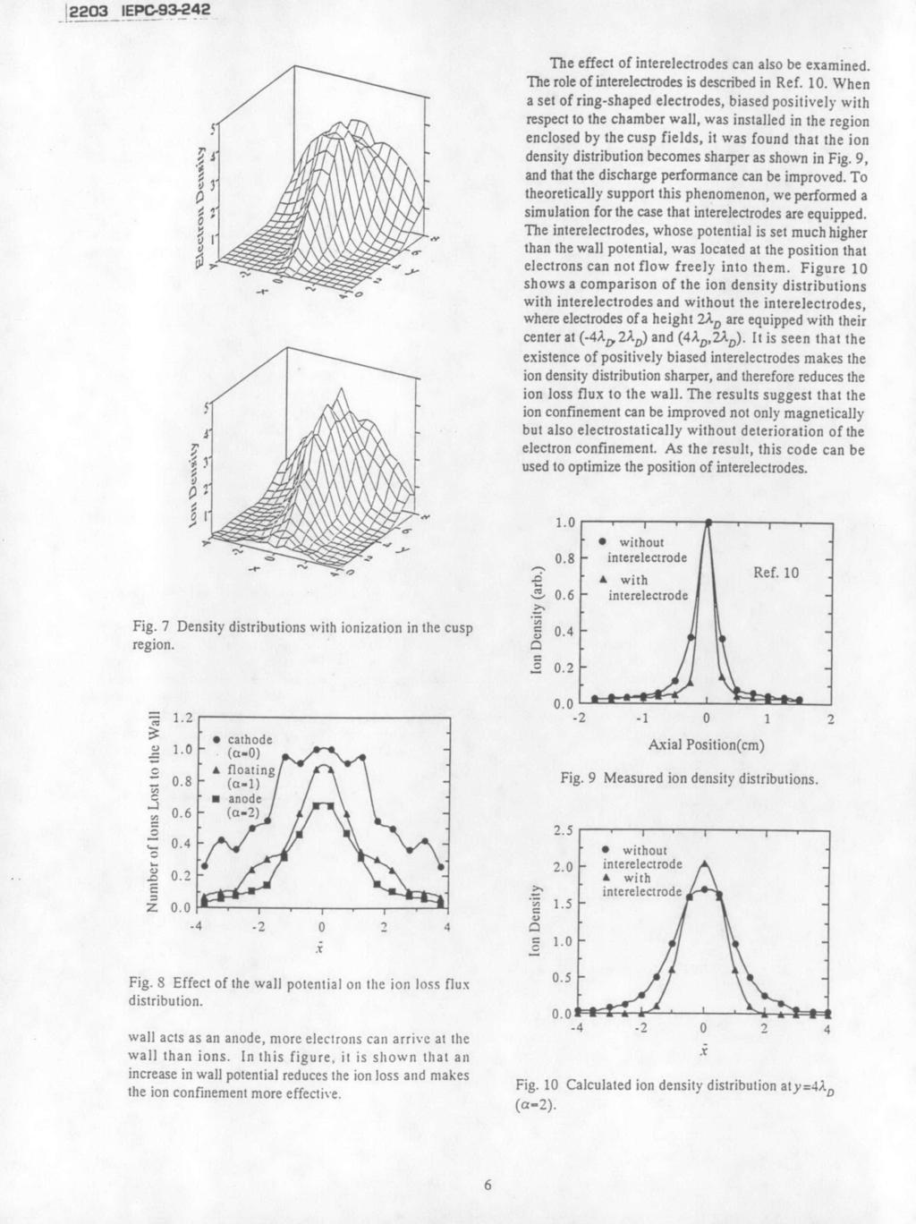 12203 IEPC-93-242 The effect of interelectrodes can also be examined. The role of interelectrodes is described in Ref. 10.