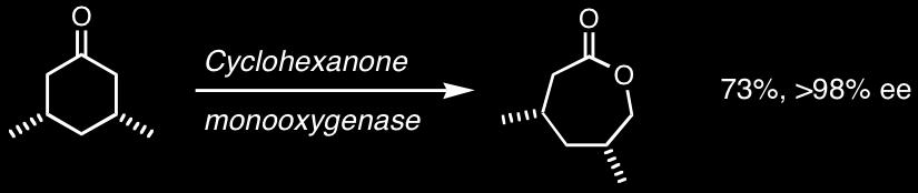 The enzymatic reaction proceeds with similar stereochemistry to that of the chemical reaction and catalyze enantioselective
