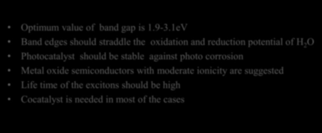 SUMMARY Optimum value of band gap is 1.9-3.