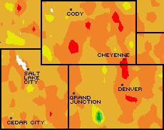 Utah had the highest temperature anomalies recording temperatures 4-8 F above average in the northwest near Salt Lake City (Figure 2b).