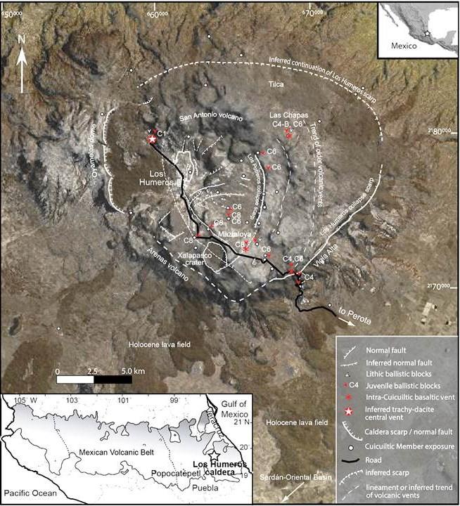 Palacios and García (1981) conducted an electric survey in the Los Humeros geothermal field and its surroundings, based on vertical electric sounds (VES) with Schlumberger arrangement.