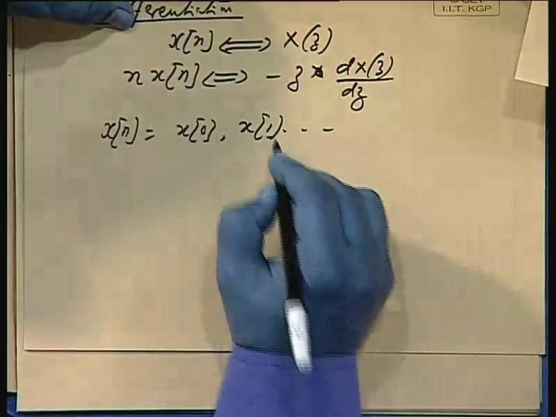 Then delay or shift, this also you observed earlier; if x n is having a transform X z then x n minus say capital N, will
