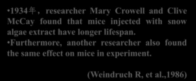 effect on mice in experiment.