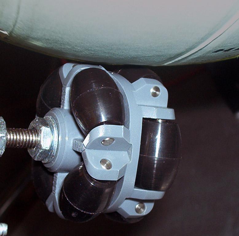 Figure 3: Detail of omni-wheel actuator. any instant in time.