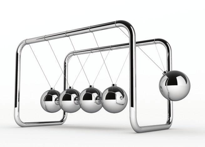 Figure 4 shows a device called Newton s cradle. The leftost ball has gravitational potential energy with respect to the other balls.