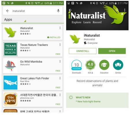 inaturalist Select &