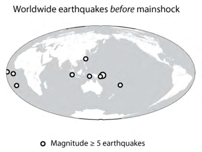 Worldwide raise of seismicity