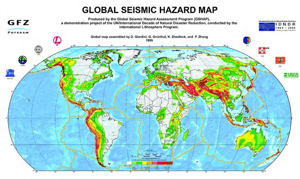 Seismic hazard in form of probabilistic of strong ground shaking