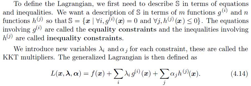 Constrained Optimization Generalized