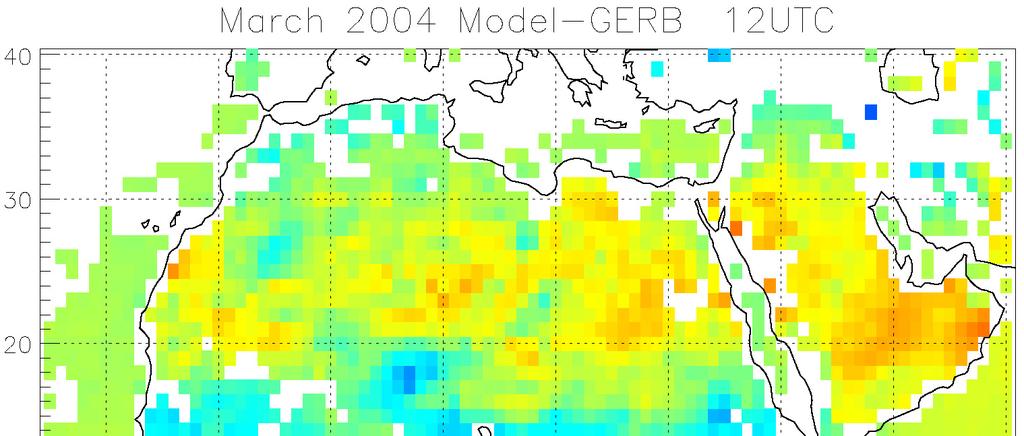 Monthly Mean Daytime Clear-sky Model-GERB Large