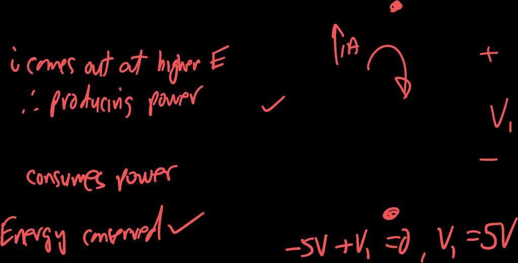 Energy Flow What generate/dissipates energy The 5 V voltage
