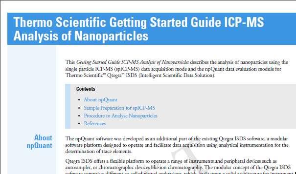 Nanoparticles Documentation Available