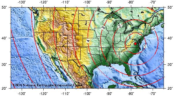 As earthquake waves travel along the surface of the Earth, they cause the ground to move.