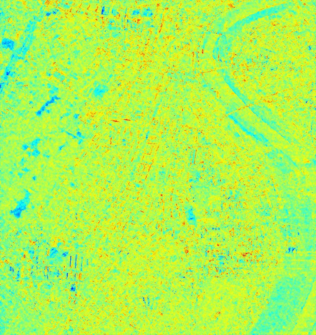 2 Application to PolSAR data 1 H π/4 α( ) Figure 1 shows a color-coded polarimetric SAR image of the city of Dresden acquired by DLR E-SAR sensor data at L-band.