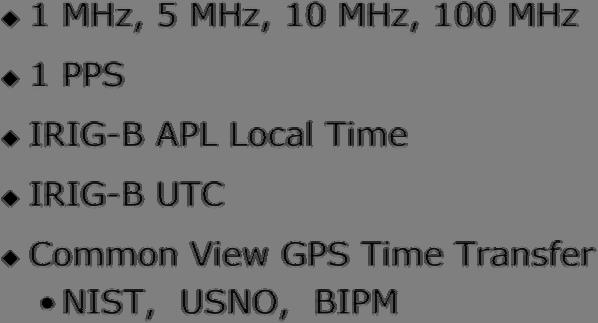 2 GPS Time Transfer Receivers Time and