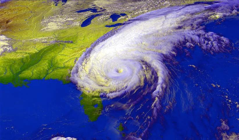3-D View of Hurricane Floyd