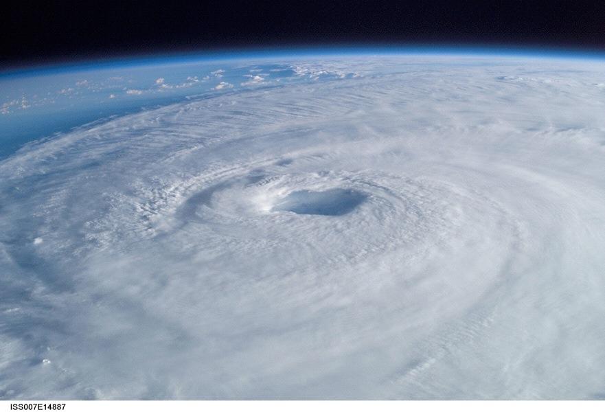 5. Hurricane Formation & Movement (LG: 5b,c) Hurricanes form in the tropics, but NOT at the equator. International Space Station photo from http://earthobservatory.nasa.
